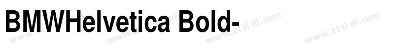 BMWHelvetica Bold字体转换
